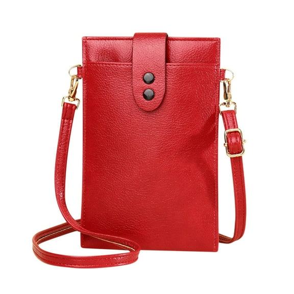 BVXEEP Crossbody Bag, Shoulder Bag, Women Simply Fashion Bags, Mini Leather Mobile Phone Crossbody Bags Mobile Phone Bag Shoulder Handbag Wallet with Credit Card Slots