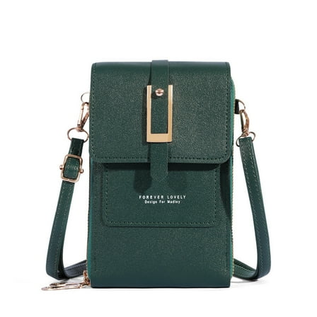 BVXEEP Crossbody Bag, Shoulder Bag, Women Touchscreen Phone Bags, Mini Leather Mobile Phone Crossbody Bags Shoulder Handbag Wallet with Credit Card Slots
