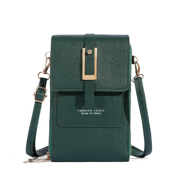 BVXEEP Crossbody Bag, Shoulder Bag, Women Touchscreen Phone Bags, Mini Leather Mobile Phone Crossbody Bags Shoulder Handbag Wallet with Credit Card Slots