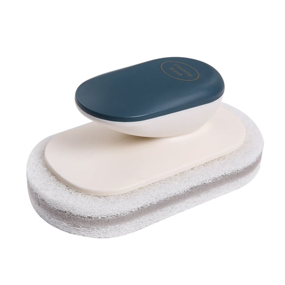 BVXEEP Kitchen Sponges, Dish Sponge, Multi Functional Kitchen and Bathroom Cleaning Brush with Handle Sponge Cleaning Countertop Brush