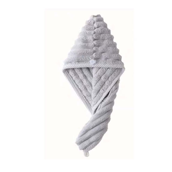 BVXEEP Shower Cap, Dry Hair Cap with Large Waves Three-Dimensional Vertical Pattern Adult Shower Cap