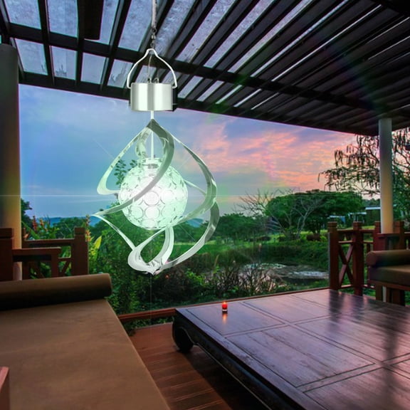 BVXEEP Solar Lights Outdoor, Outdoor Wind Chime Light Solar Light Solar Light Outdoor Color Changing Led Decorative Chandelier