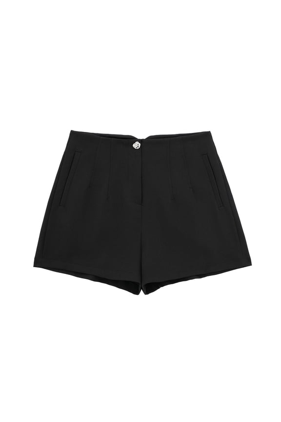 Women's Casual Elastic Waist Loose Summer Womens Shorts Dressy Casual Long Pants with Pocket Shorts Length Womens Shorts Casual Pants