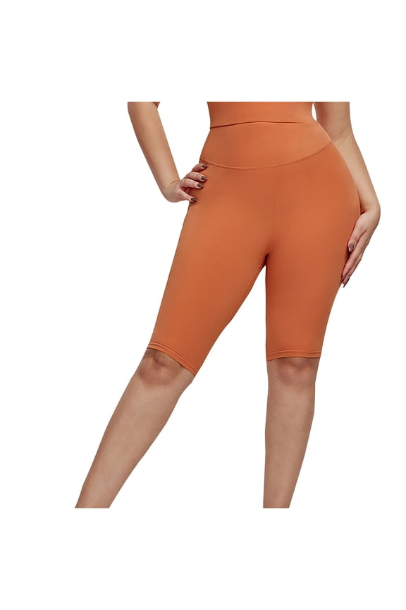 Women's Fashion Solid Color Large Summer Womens Shorts Dressy Casual Size High Waist Strong Wrap Sports Womens Shorts Casual Yoga Shorts