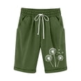 thumbnail image 1 of BVXEEP Women's Shorts and Linen Fashionable Summer Womens Shorts Dressy Casual Printing Elastic Waist 5-inch Pants Drawstring Womens Shorts Casual 5-inch Shorts, 1 of 3