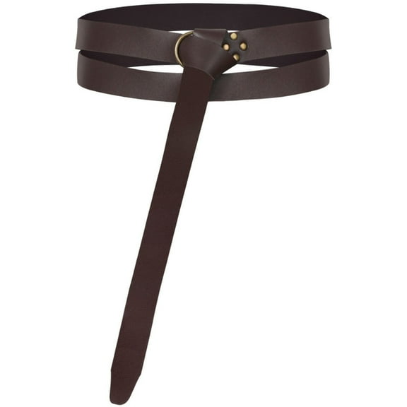 BVnarty Men's And Women's Medieval Scabbard Renaissance Pirate Sword Dagger Leather Belt (Brown,Free Size)