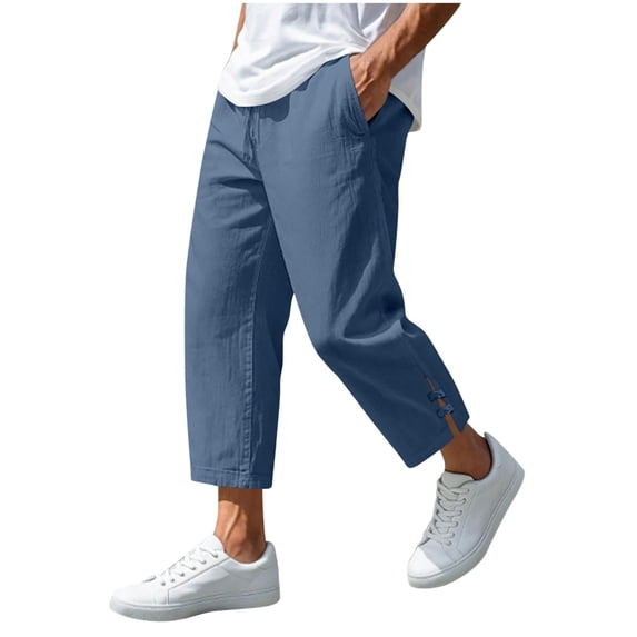 BVnarty Men's Drawstring Waist Corduroy Cargo Jogger Pants Retro Textured Fabric Multi Pocket Detail Trousers, 4-Way Stretch for Fall Winter Street Style Navy S