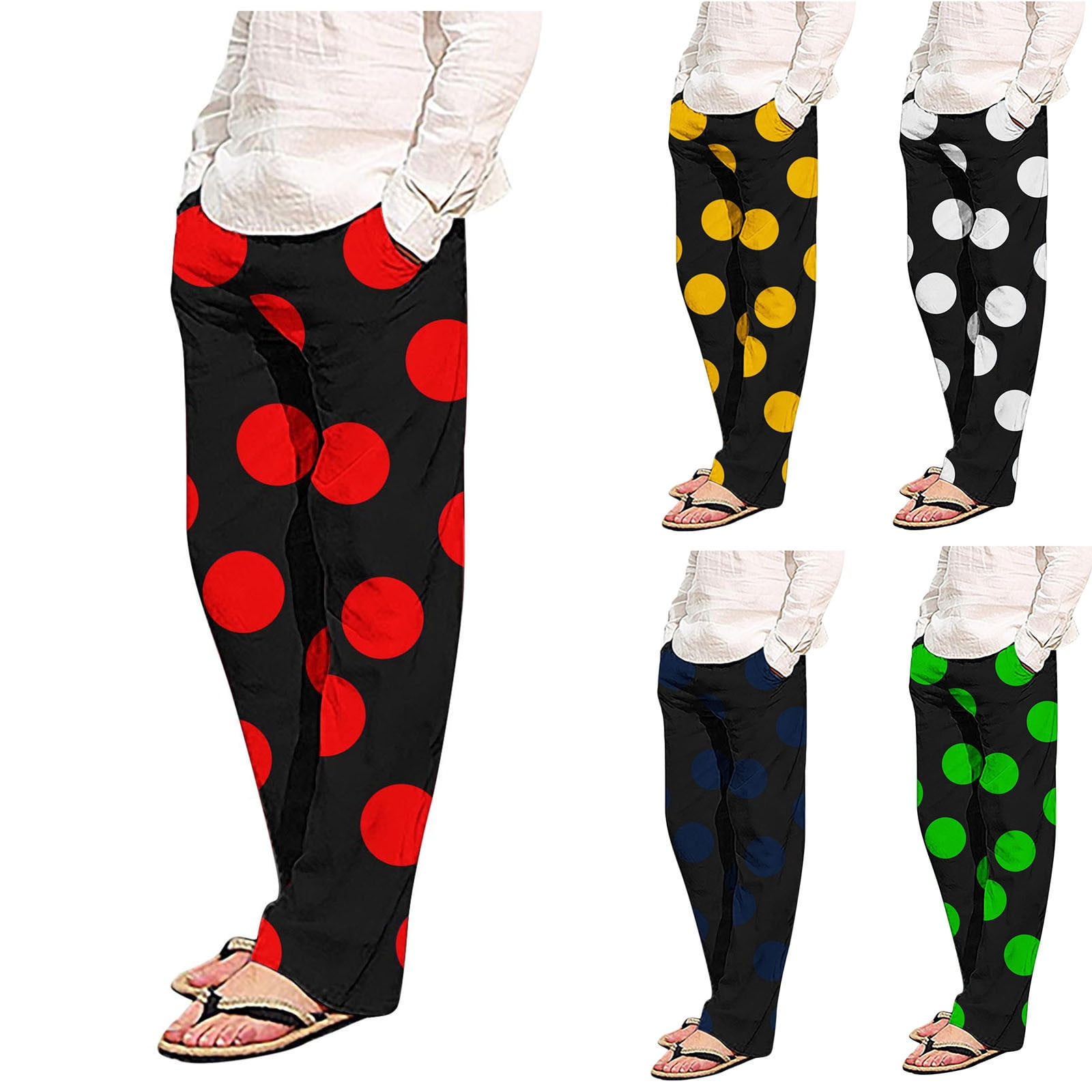 BVnarty Men's Elastic Waist Drawstring Sweatpants Wide Straight Leg