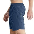 thumbnail image 1 of BVnarty Men's Solid Ultra-Thin Breathable Fitness Shorts Elastic Waist Relaxed Fit Quick Dry Lightweight Outdoor Running Gym Daily Lounge Shorts Blue XXL, 1 of 8
