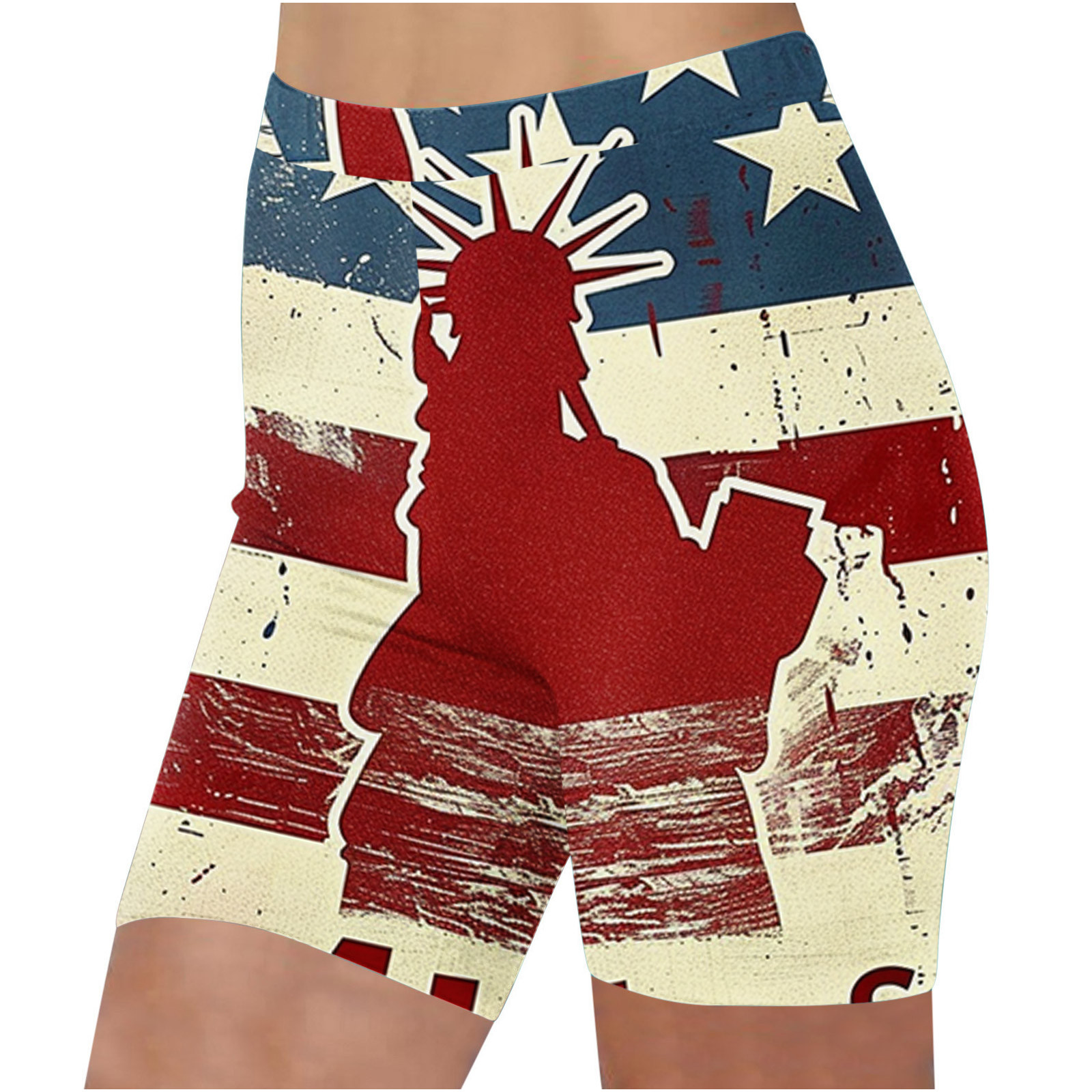 Patriotic running shorts top