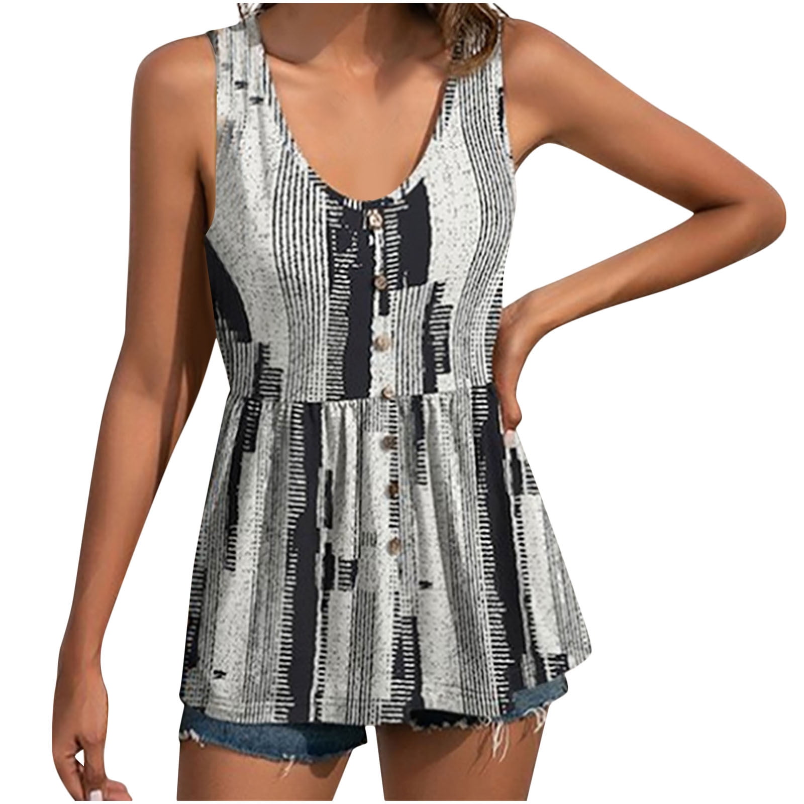 BVnarty Women's Soft Comfy Cami Camisole Summer Crop Tops Vacation