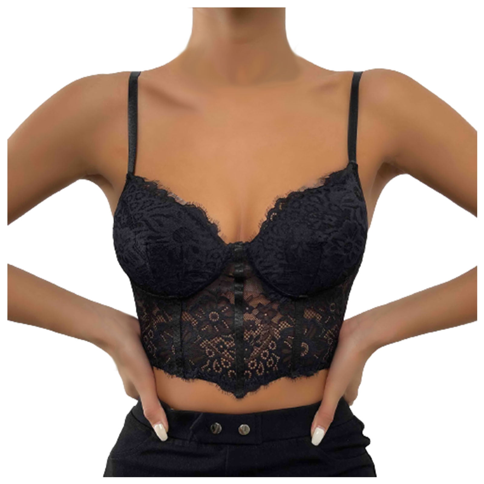 Women's Criss Cross Strappy Sports Bra Bralette - Wirefree, Padless, For Gym, Lounge, Large-X-Large