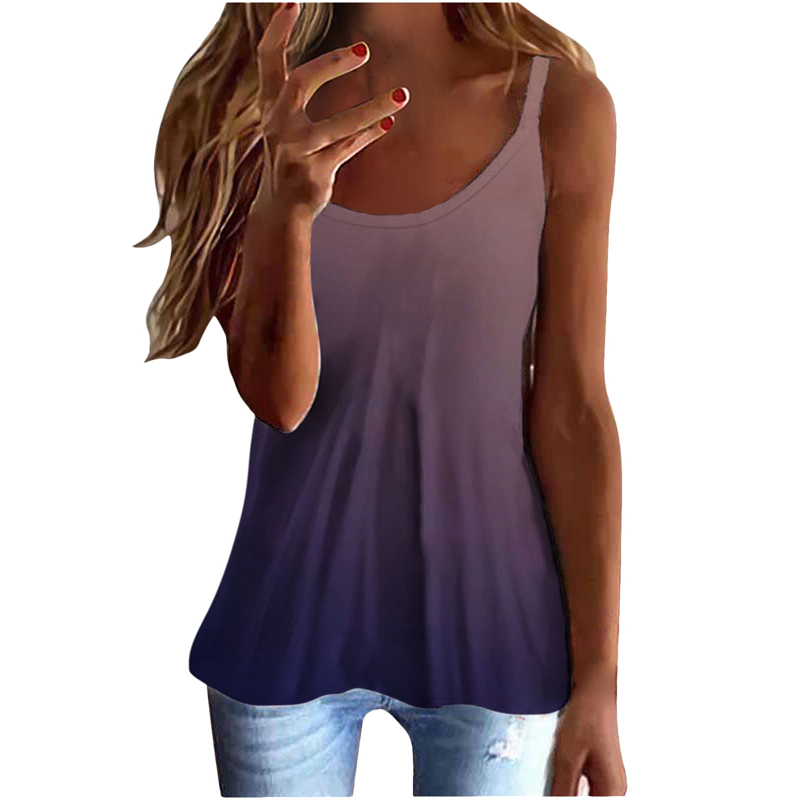 BVnarty Women's Vacation Clothes Soft Comfy Cami Spaghetti Strap Cami