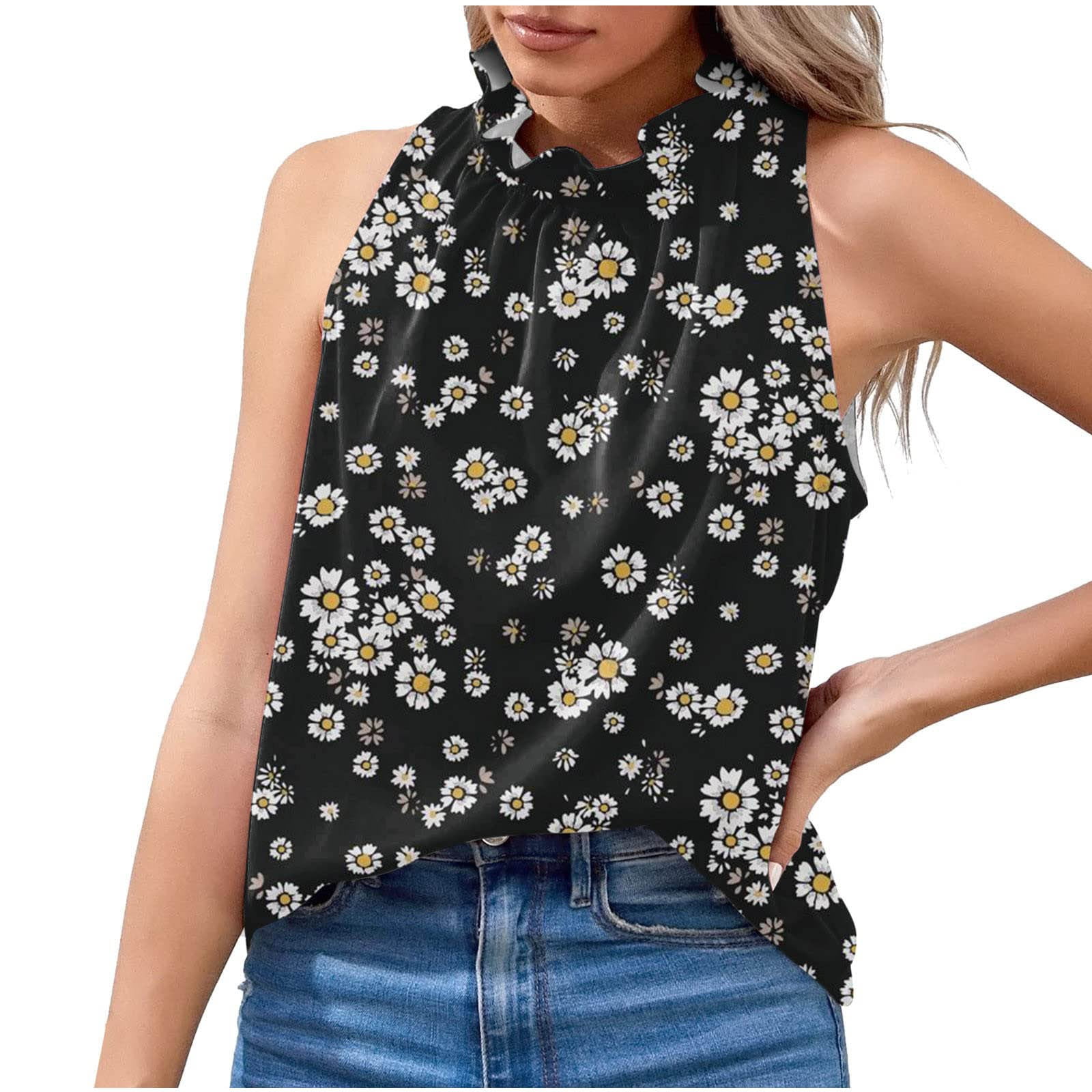 BVnarty Women's Vacation Travel Clothes Spaghetti Strap Cami Juniors