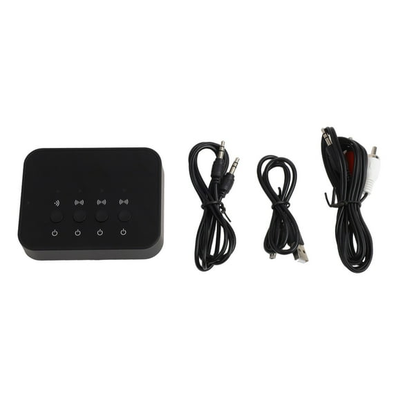 BW-107 Bluetooth Transmitter for TV 3-Person Audio Sharer with Low Latency RCA to Bluetooth Adapter for PC Tablet Laptop Wireless Transmitter with 8m Range