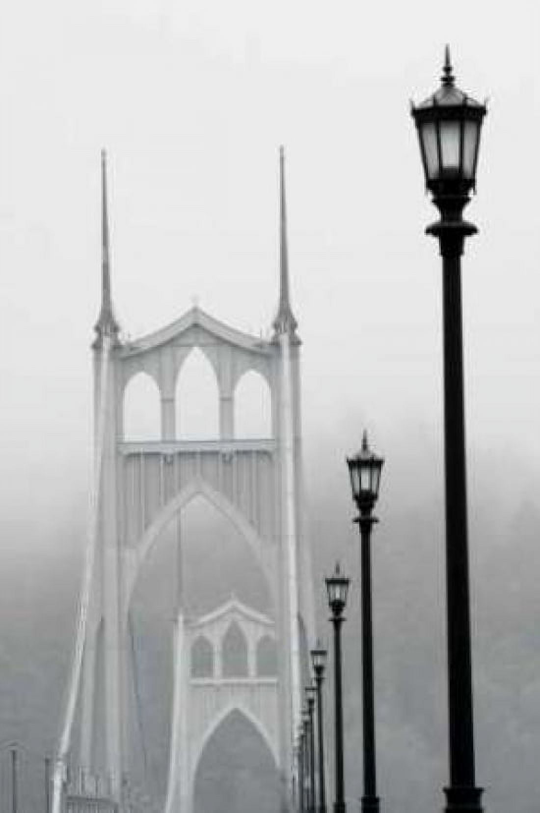 BW Light on the Bridge III Canvas Art - Erin Berzel (20 x 28)