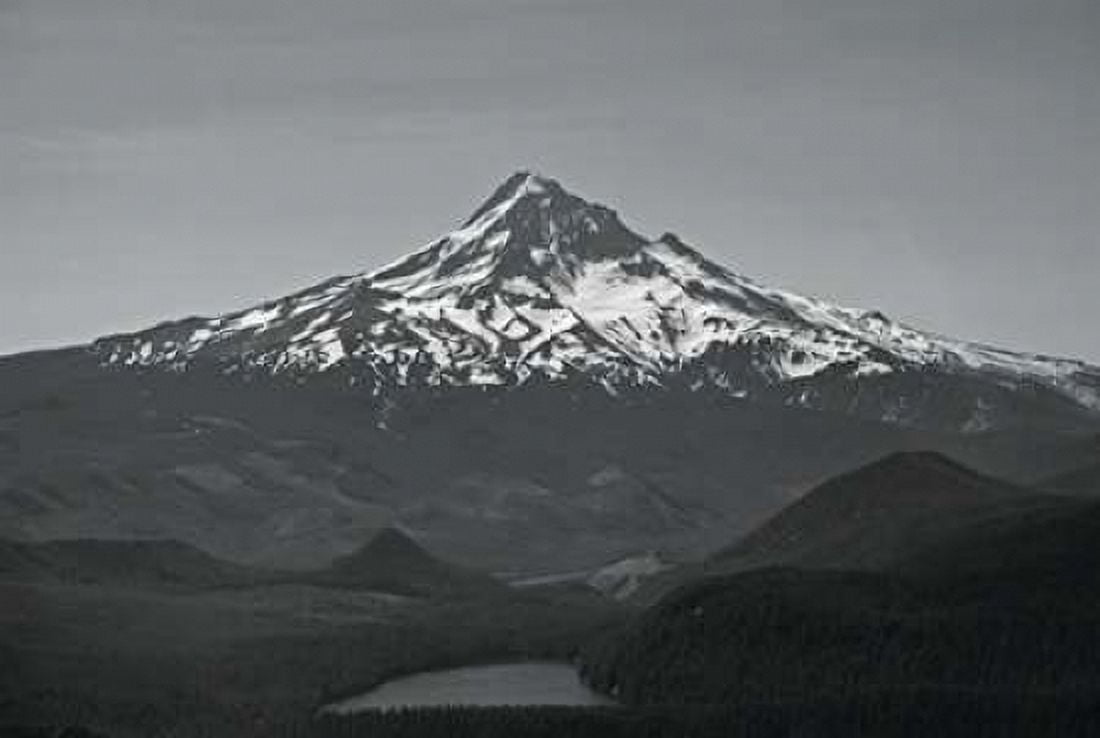 BW Mt Hood Canvas Art - Brian Kidd (20 x 28)