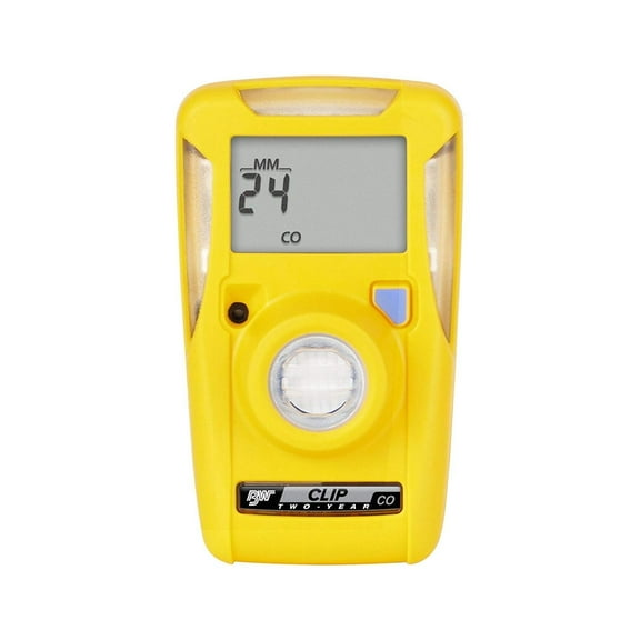 BW Technologies BWC2-M BW Clip Single Gas CO Monitor, 35/200, Yellow, Standard