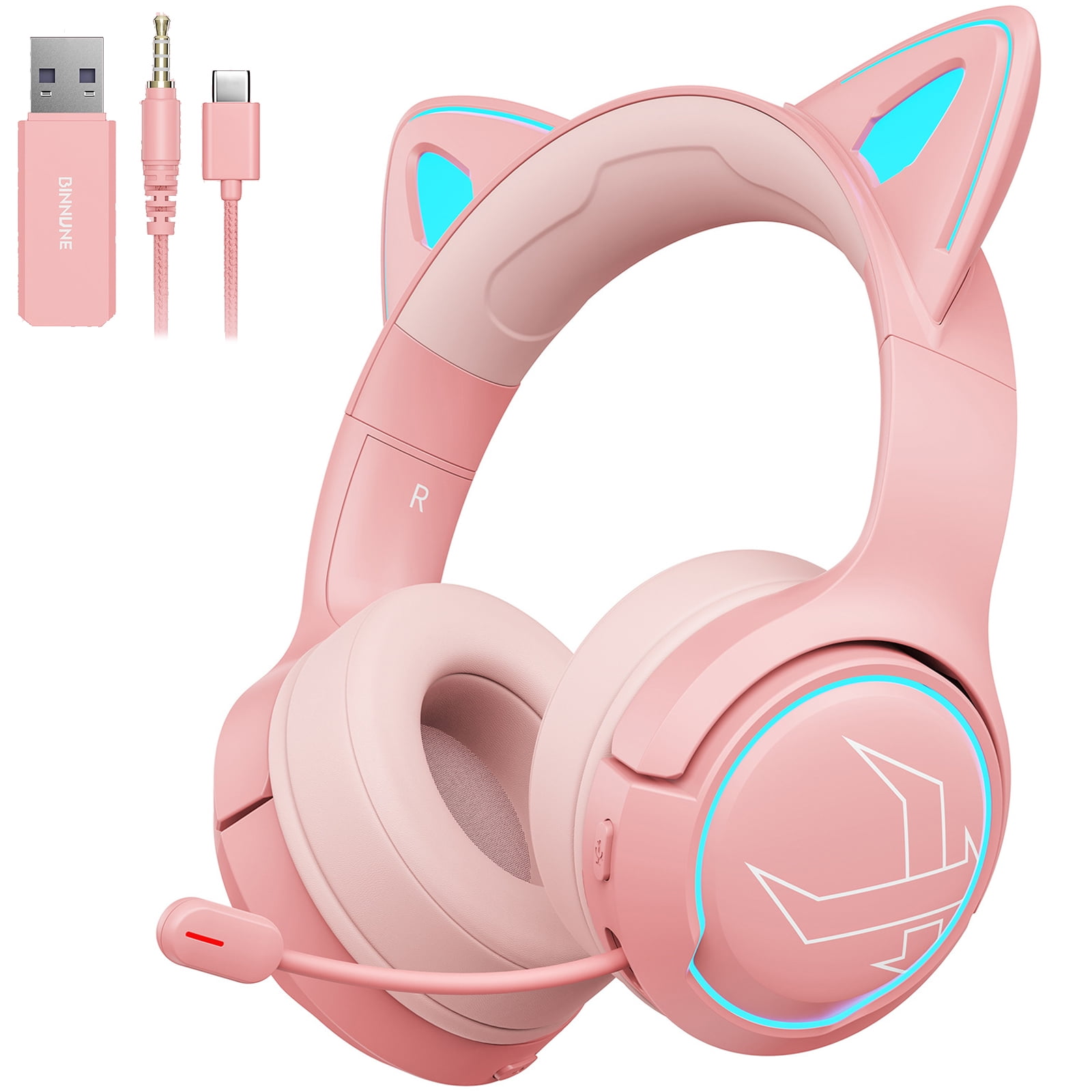BW05 2.4G Wireless Gaming Headset with Microphone for PS5, PS4, PC, Mac