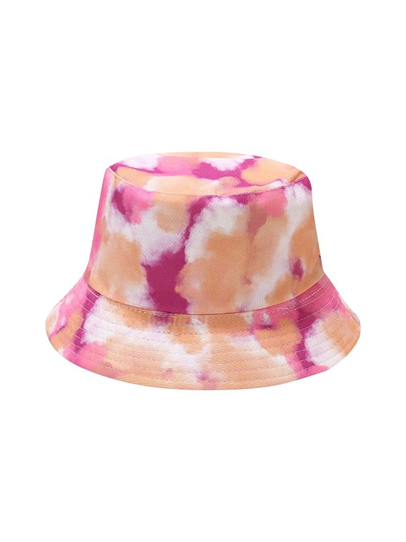 Bucket Hat for Men Women Casual Tie Dye Wide Brim Fisherman Cap for Fishing, Beach, Hiking, Trave Double Side Outdoor Basin Hat Multiple Color