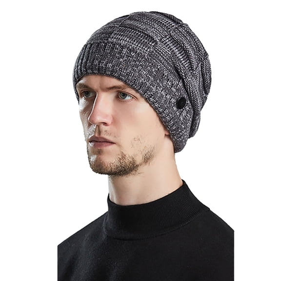 BWASD Lightweight Knitted Beanie for Men & Women Thin Breathable Skull Cap Cuffed Uni Stretchy Outdoor Running Casual Hip Hop Slouchy Ski Hat Dark Gray