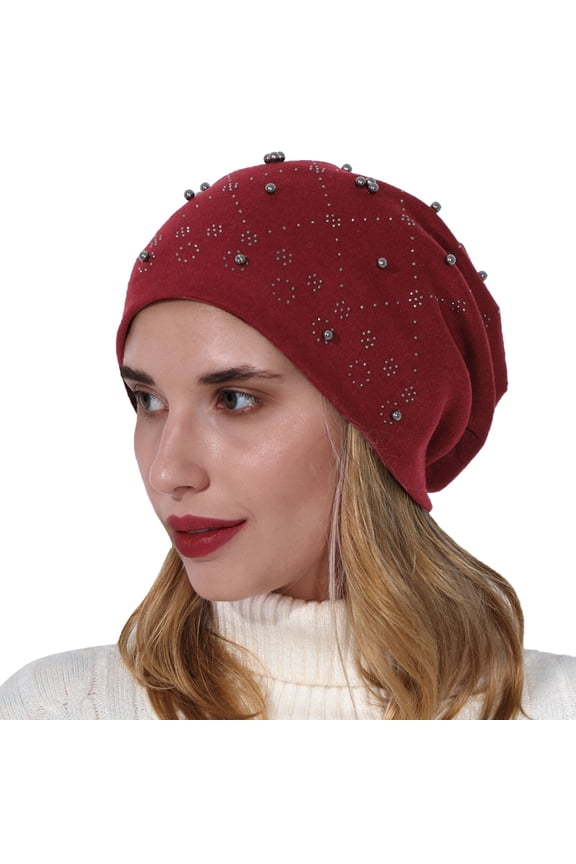 Lightweight Knitted Beanie for Men & Women Thin Breathable Skull Cap Cuffed Uni Stretchy Outdoor Running Casual Hip Hop Slouchy Ski Hat Red