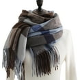 thumbnail image 1 of BWASD Long Scarf for Women Men Casual Tartan Plaid With Fringe Oversized Soft Lightweight Shawls Wraps Fashion Blanket Winter Spring Outdoor Outfit, 1 of 7