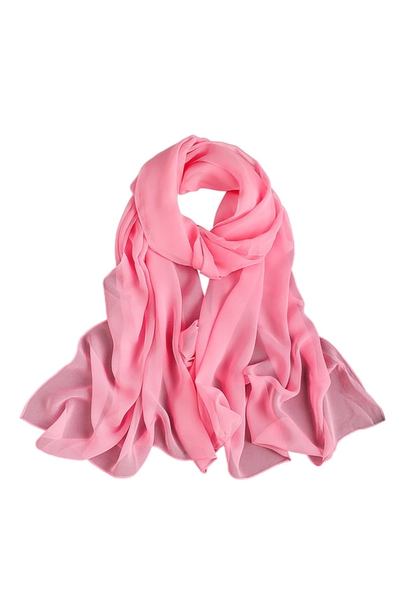 Scarf for Women Fashion Lightweight Print Floral Flower Pattern Temperamen Large Thin Sunscreen Shawl and Wraps for Spring Outdoor Pink
