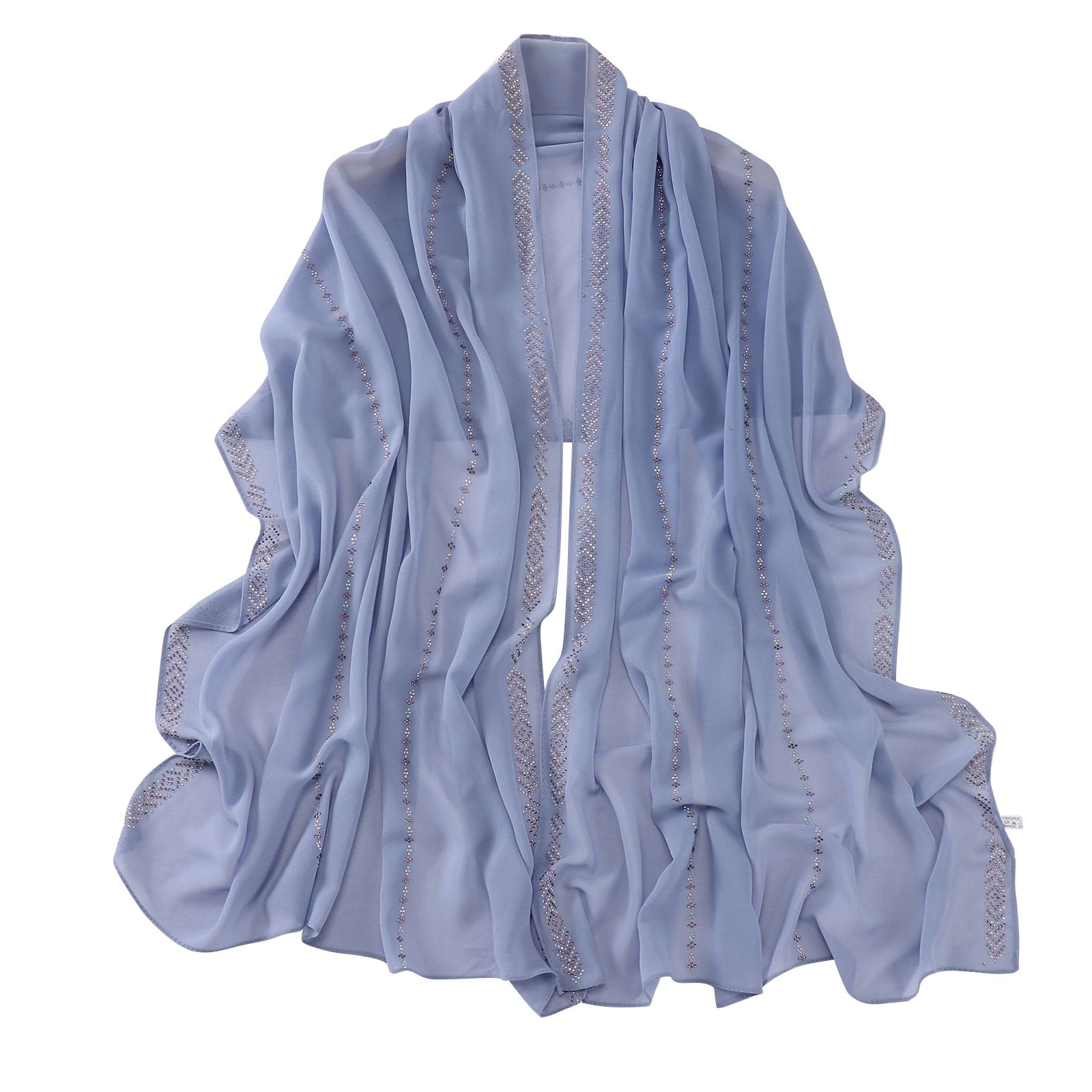 BWASD Scarf for Women Lightweight Solid Color Muslim Ethnic Hijab Large ...