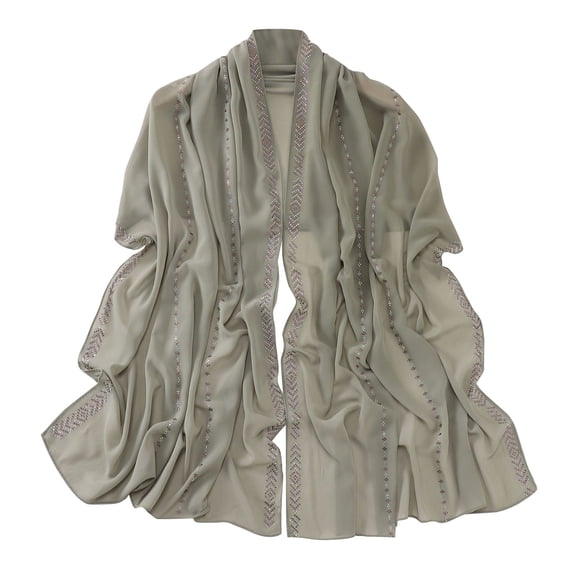 BWASD Scarf for Women Lightweight Solid Color Muslim Ethnic Hijab Large Long Thin Sunscreen Shawl and Wraps for Spring Gifts Green