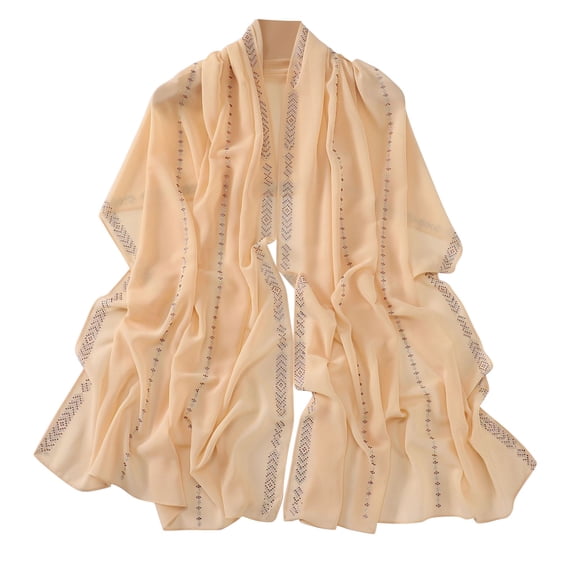 BWASD Scarf for Women Lightweight Solid Color Muslim Ethnic Hijab Large Long Thin Sunscreen Shawl and Wraps for Spring Gifts Yellow