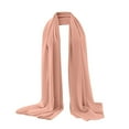 thumbnail image 1 of BWASD Scarf for Women Sunshade Large Casual Chiffon Shawl Headwear Wrap Lightweight Solid Color Muslim Ethnic Hijab for Wedding Bridal Ladies Pink, 1 of 3