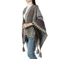thumbnail image 1 of BWASD Shawl Wraps for Women Casual Open Front Knitted Poncho Cape Scarf Tassel Fringed Loose Sweaters Fashion Accessory Spring 2026, 1 of 2