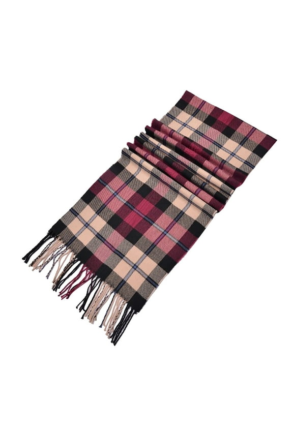 Winter Long Scarf for Women Men Soft Lightweight Tartan Plaid With Fringe Thicken Warm Oversized Shawls and Wraps Fashion Blanket Scarves Gifts Green