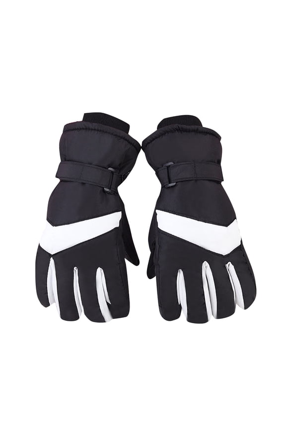 Winter Ski Gloves for Adult Men Women Touchscreen Warm Thickened Thermal Glove Waterproof and Breathable Snow Skating Snowboarding for Cold Weathe Outdoor Silver
