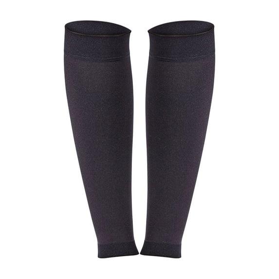 BWASD Women & Men 20-38mmHg Stock Footless Calf Thigh Length for Leg Splint Swelling Varicose Veins Black S Support Athletic Running Cycling