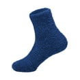 thumbnail image 1 of BWASD Womens Fluffy Fuzzy Plush Sleeping Socks Thick Cozy Casual Sleep Comfy Navy Christmas Socks, 1 of 3