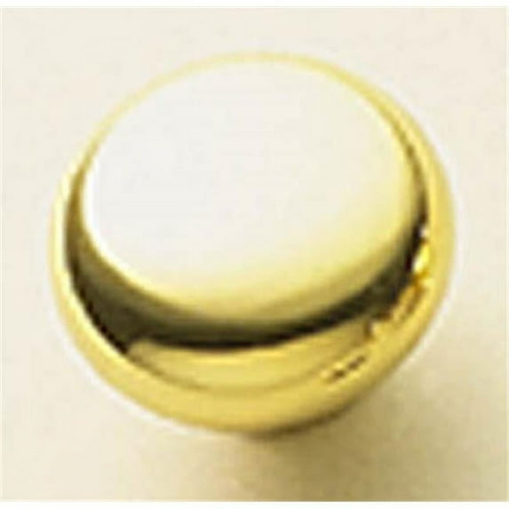 BWBK10 03 Period Brass 0.75 in. Cabinet Knob, Polished Brass