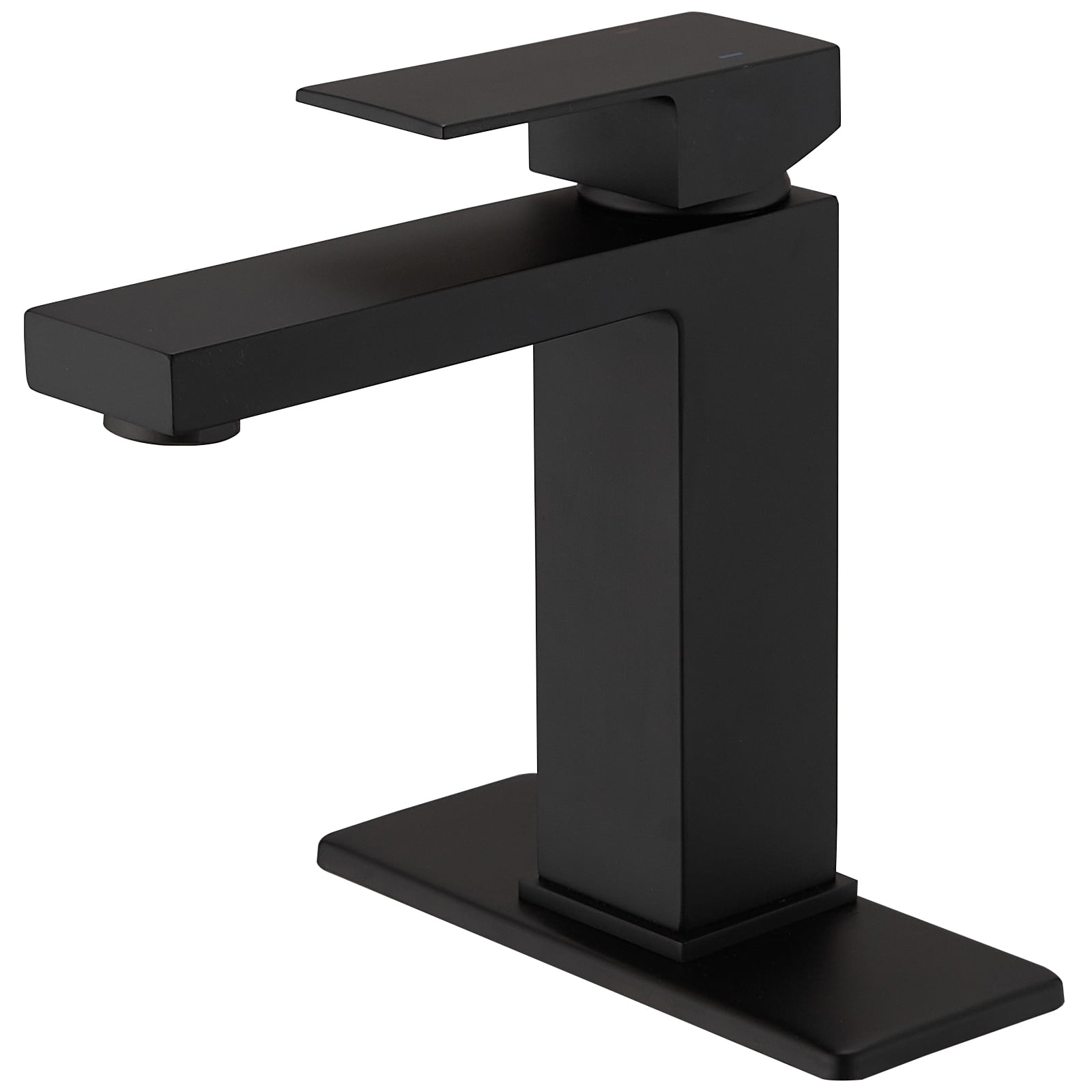 Matte Black Stainless Steel Single Handle Bathroom Faucet