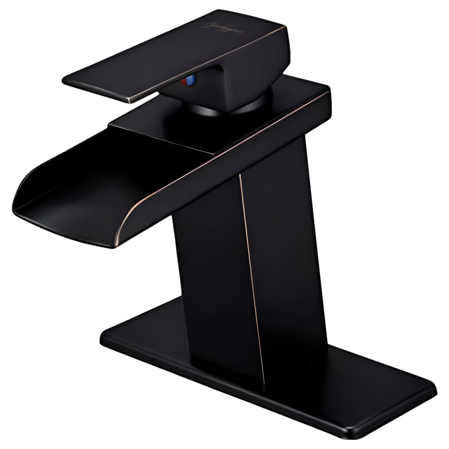 Oil-Rubbed Bronze Single-Handle Waterfall Bathroom Faucet