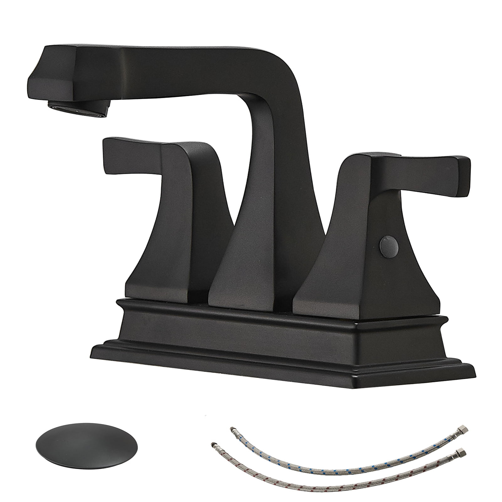 1 Handle Spout Antique Brass Swivel Bathroom Sink Vessel Faucet - View #5