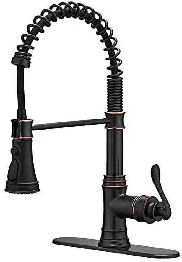 Oil Rubbed Bronze Pull-Down Kitchen Faucet with Spray
