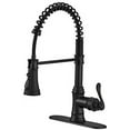thumbnail image 1 of BWE Matte Black High Arc Single Handle Kitchen Sink Faucet, 1 of 9