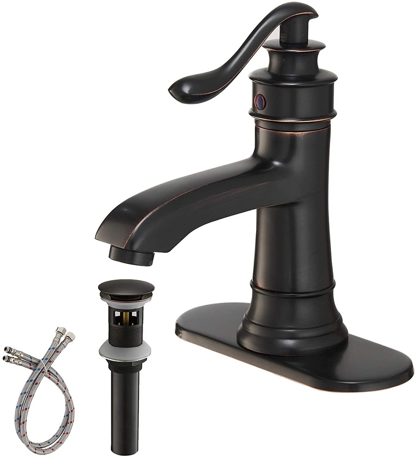 Oil Rubbed Bronze Single Handle Bathroom Faucet with Matte Finish