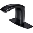 thumbnail image 1 of BWE Oil Rubbed Bronze Touchless Bathroom Faucet Automatic Sensor Hole Cover Plate Hands Free Bathroom Sink Water Tap with Control Box and Temperature Mixer Vanity Faucet Commercial, 1 of 9