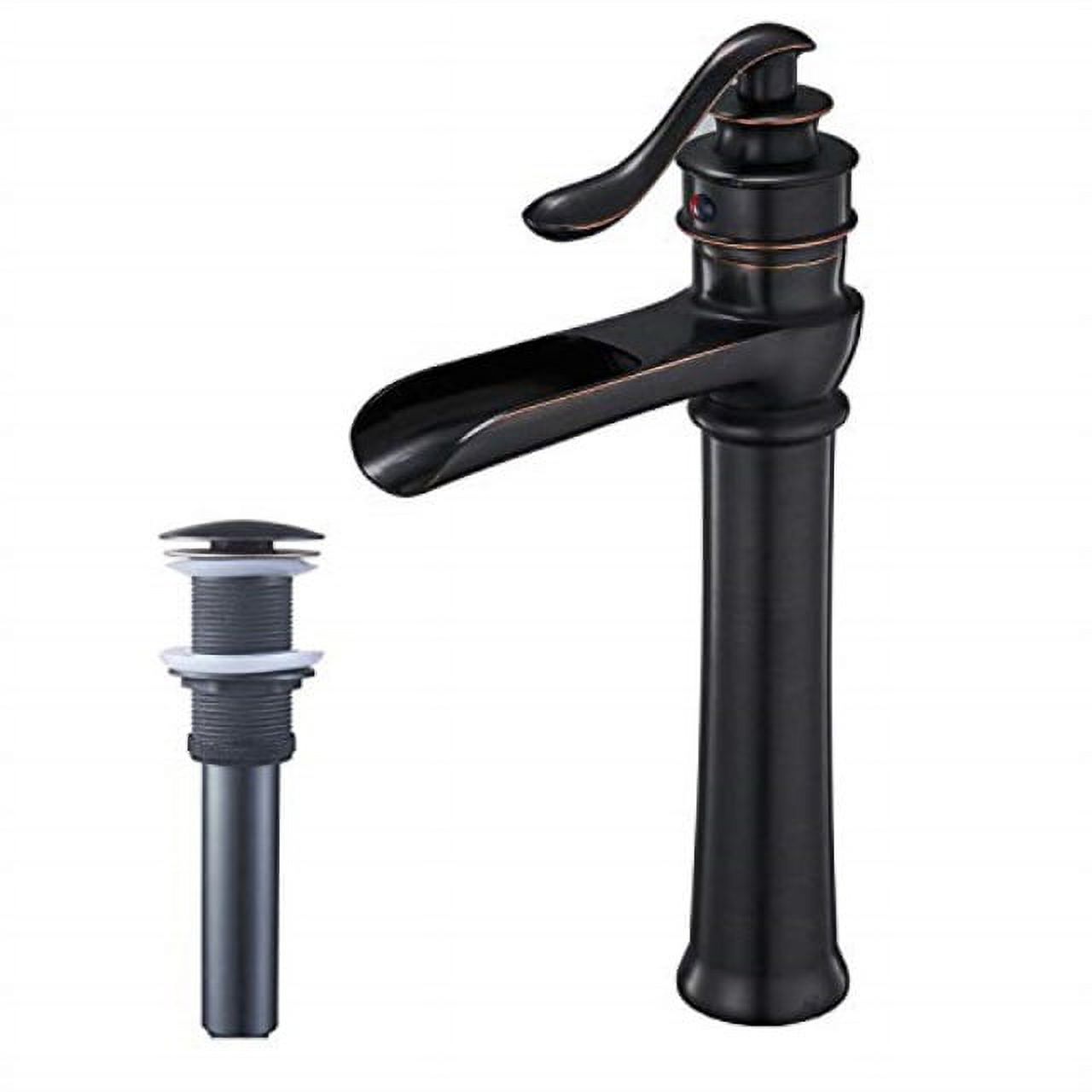 BWE Oil Rubbed Bronze Waterfall Commercial Bathroom Vessel Sink Faucet