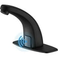 thumbnail image 1 of BWE Touchless Matte Black Brass Single-Hole Automatic Sensor Faucet, 1 of 5