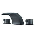 thumbnail image 1 of BWE Waterfall Brass Oil Rubbed Bronze Widespread 8in Two Handle Faucet, 1 of 11