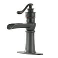 thumbnail image 1 of BWE Waterfall Oil Rubbed Bronze Bathroom Sink Faucet Single Handle One Hole, 1 of 6