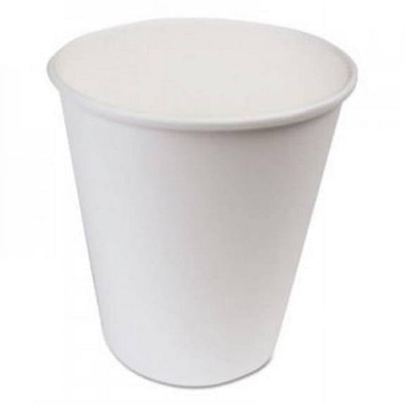 BWK 10 oz Paper Hot Cups, White